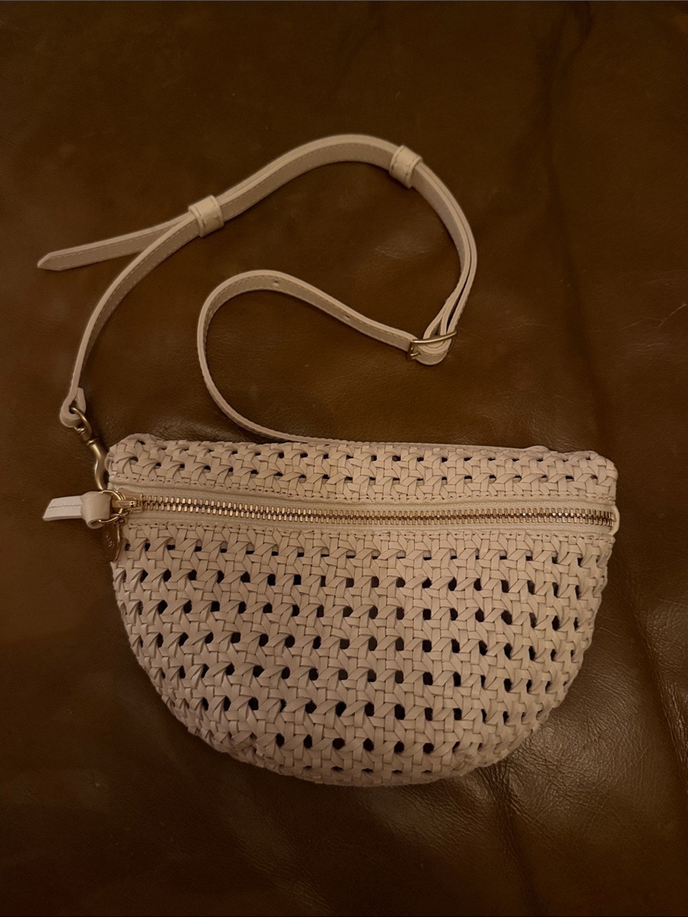 Clare V Petite Fanny - Rattan Cream